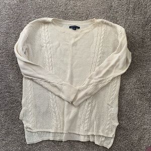 Cream Cable Knit Sweater